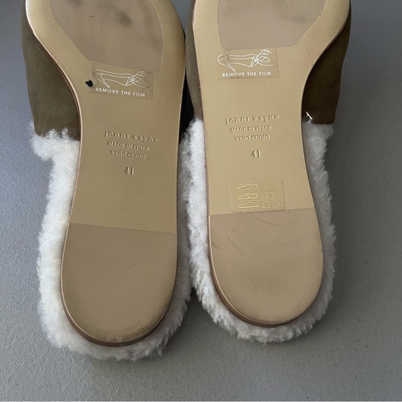 JENNI KAYNE Shearling Lined Mule SlipOn Laurel Women's Flats Size EU41 US10.5-11 - Picture 8 of 11